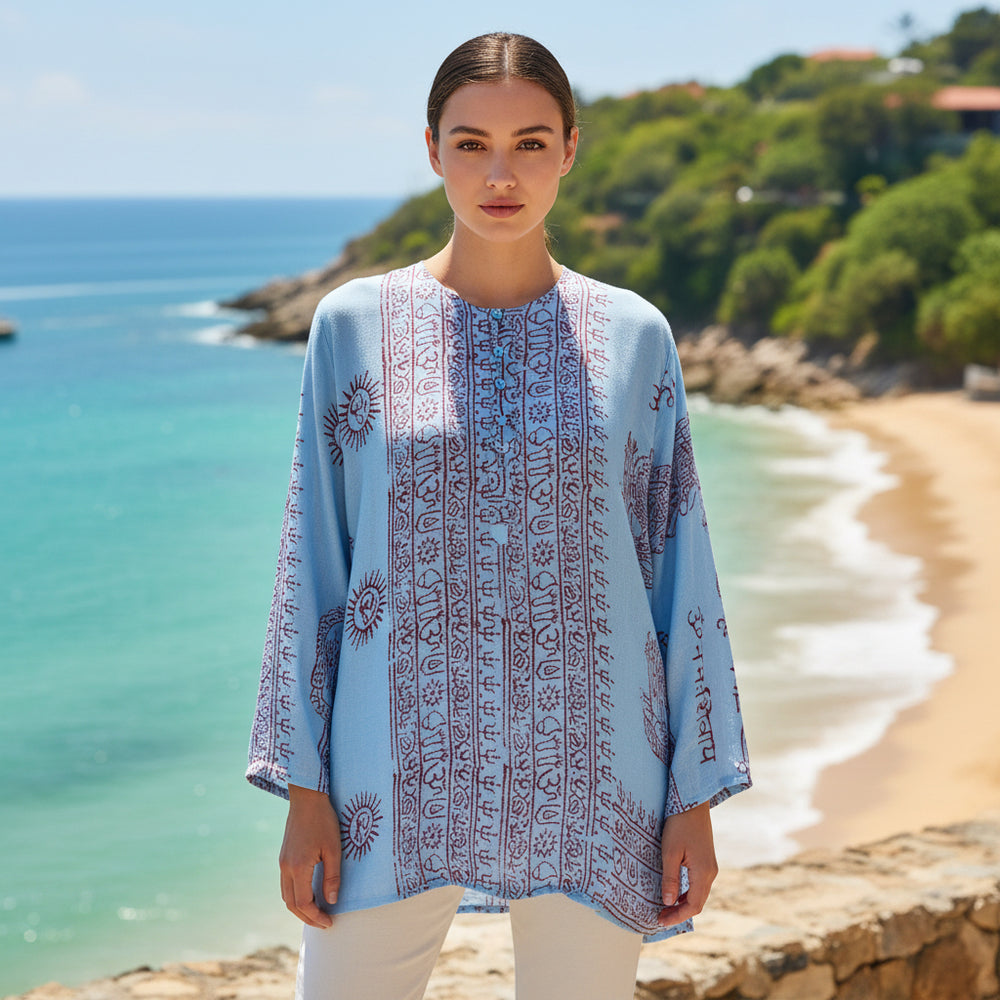 Kurta Clásica Cielo