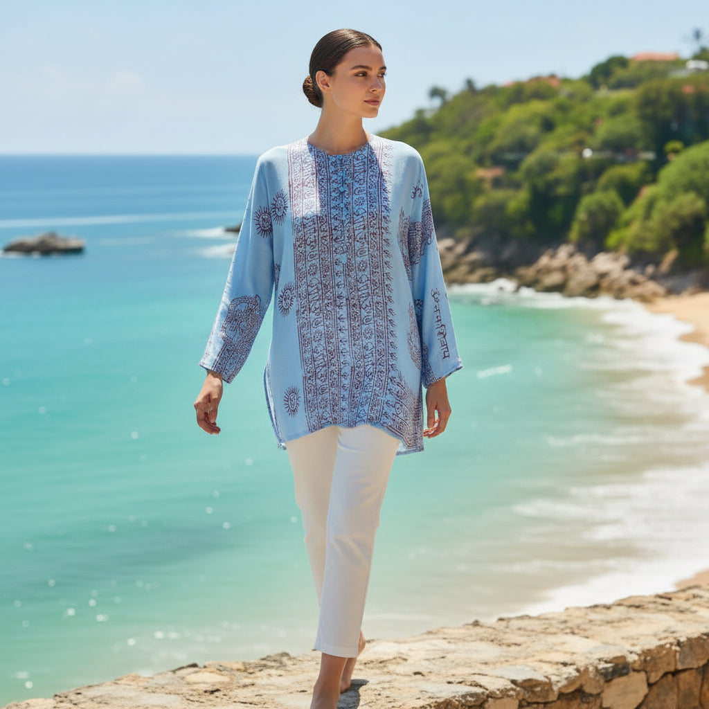 Kurta Clásica Cielo