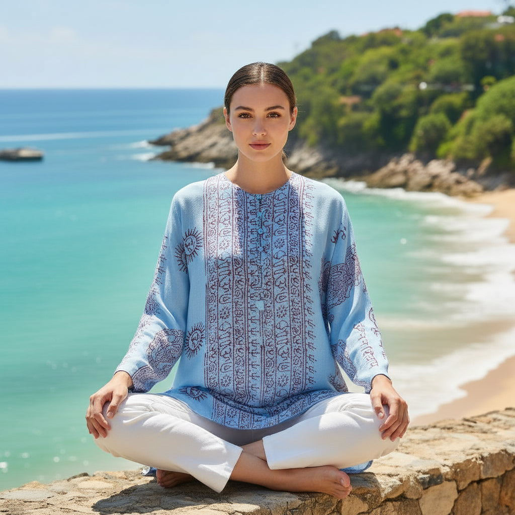 Kurta Clásica Cielo