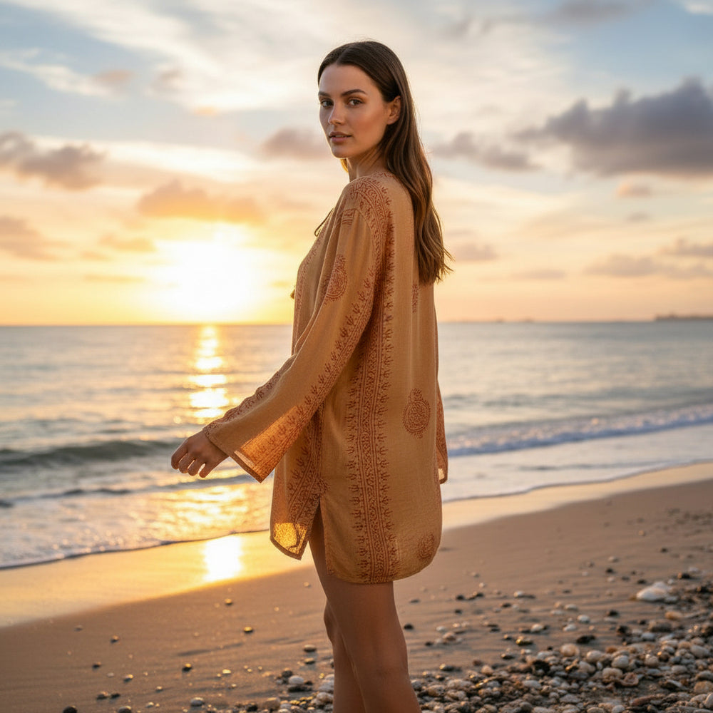 Kurta Clásica Canela