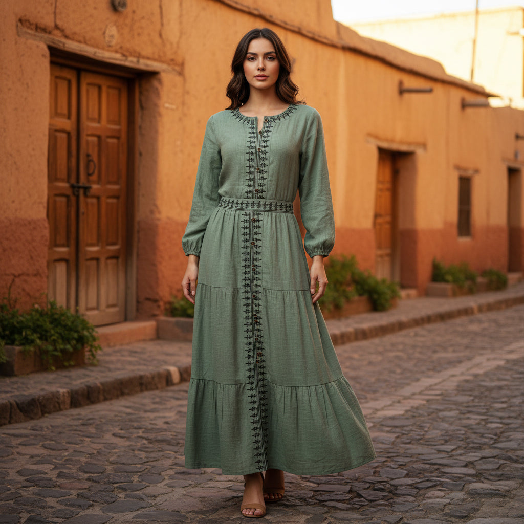 Falda Algodón Oliva