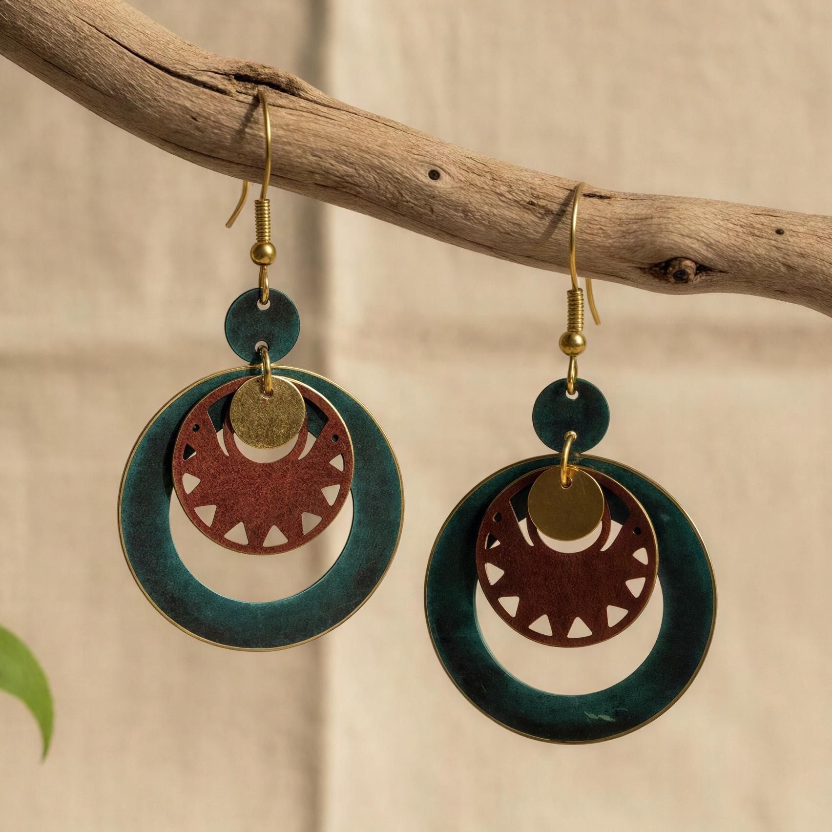 Pendientes Keops marino