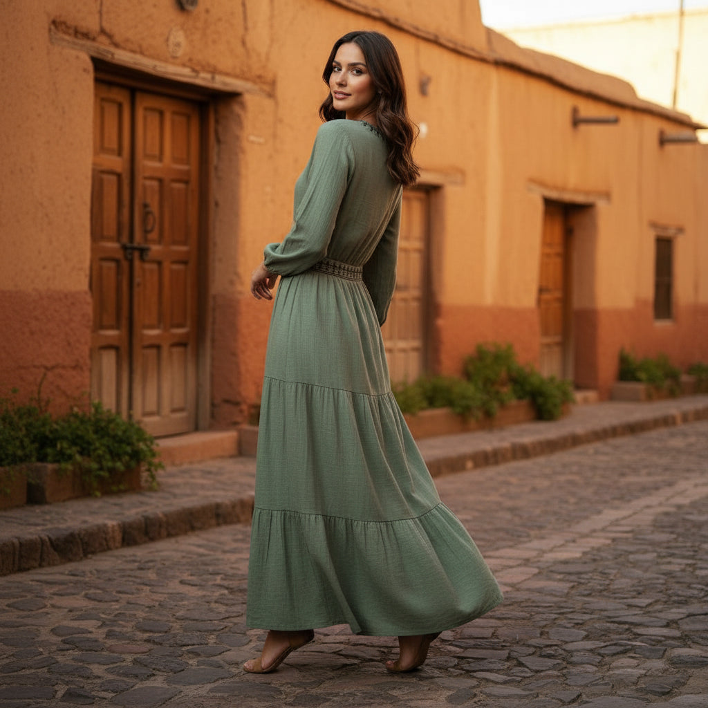 Falda Algodón Oliva