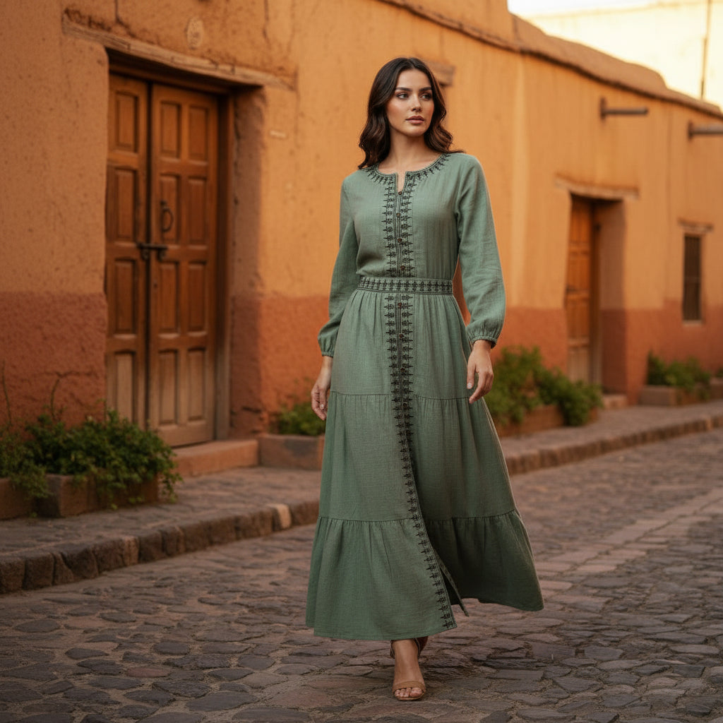 Falda Algodón Oliva