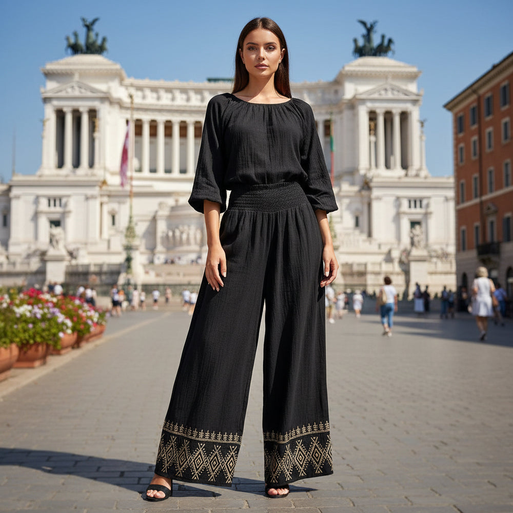 Pantalón Recto Negro