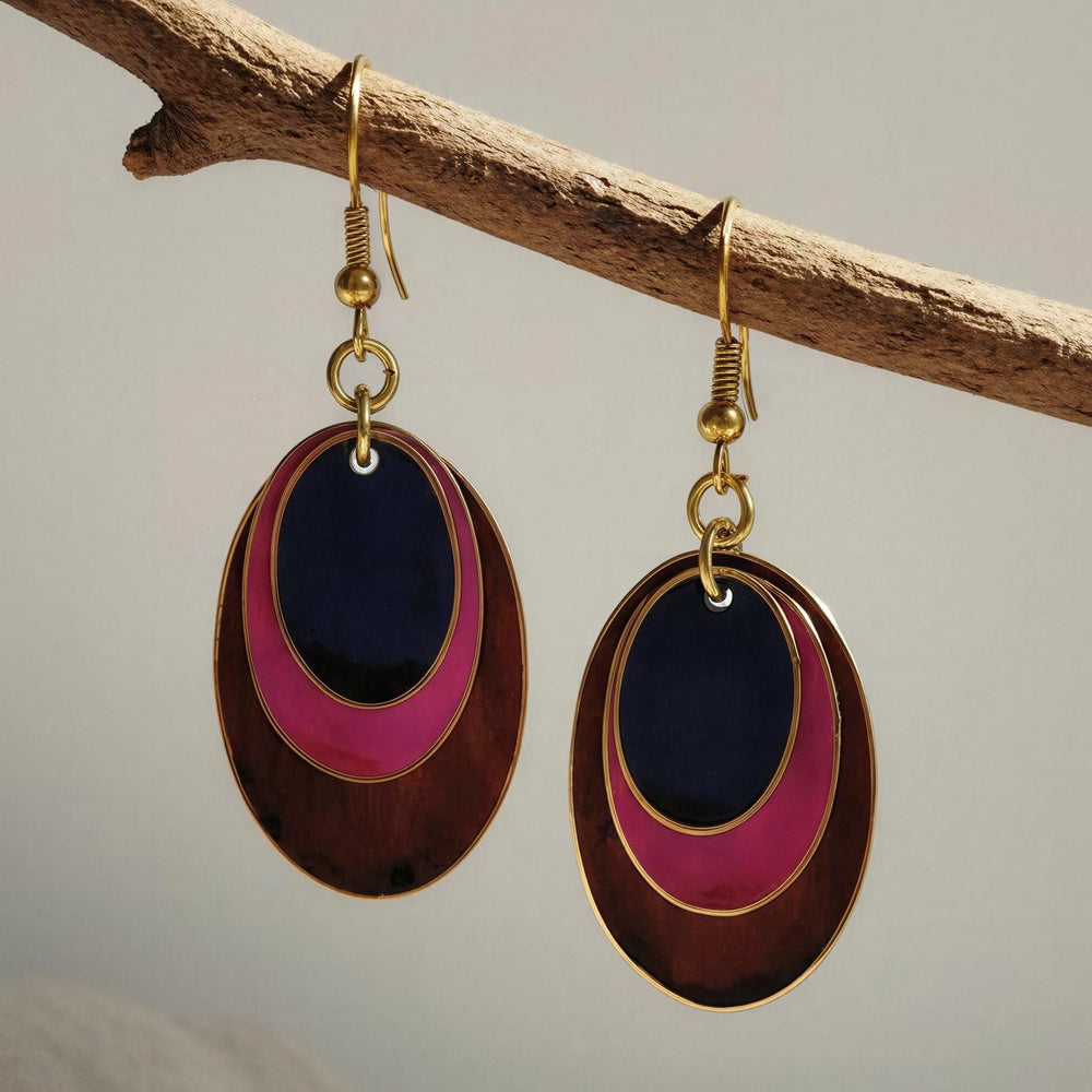 Pendientes Algar Burdeos