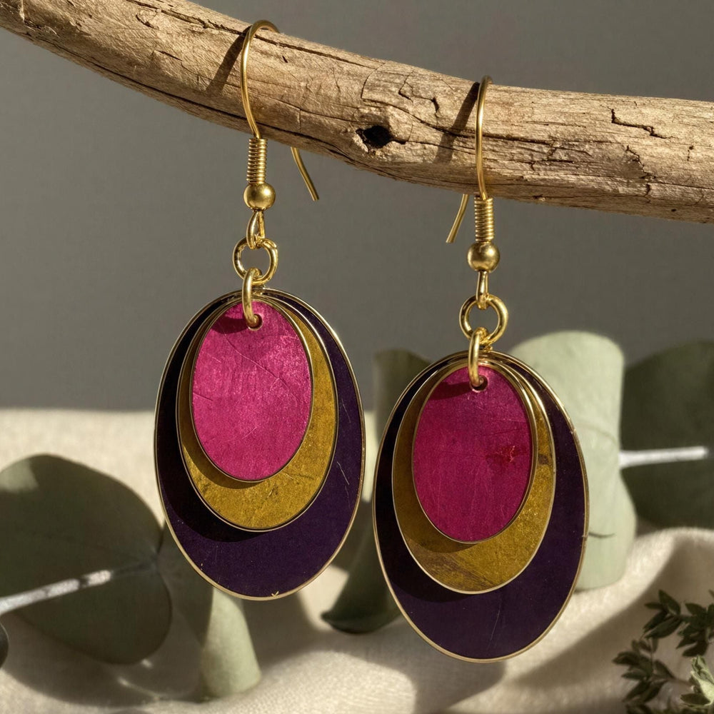 Pendientes Algar Morado