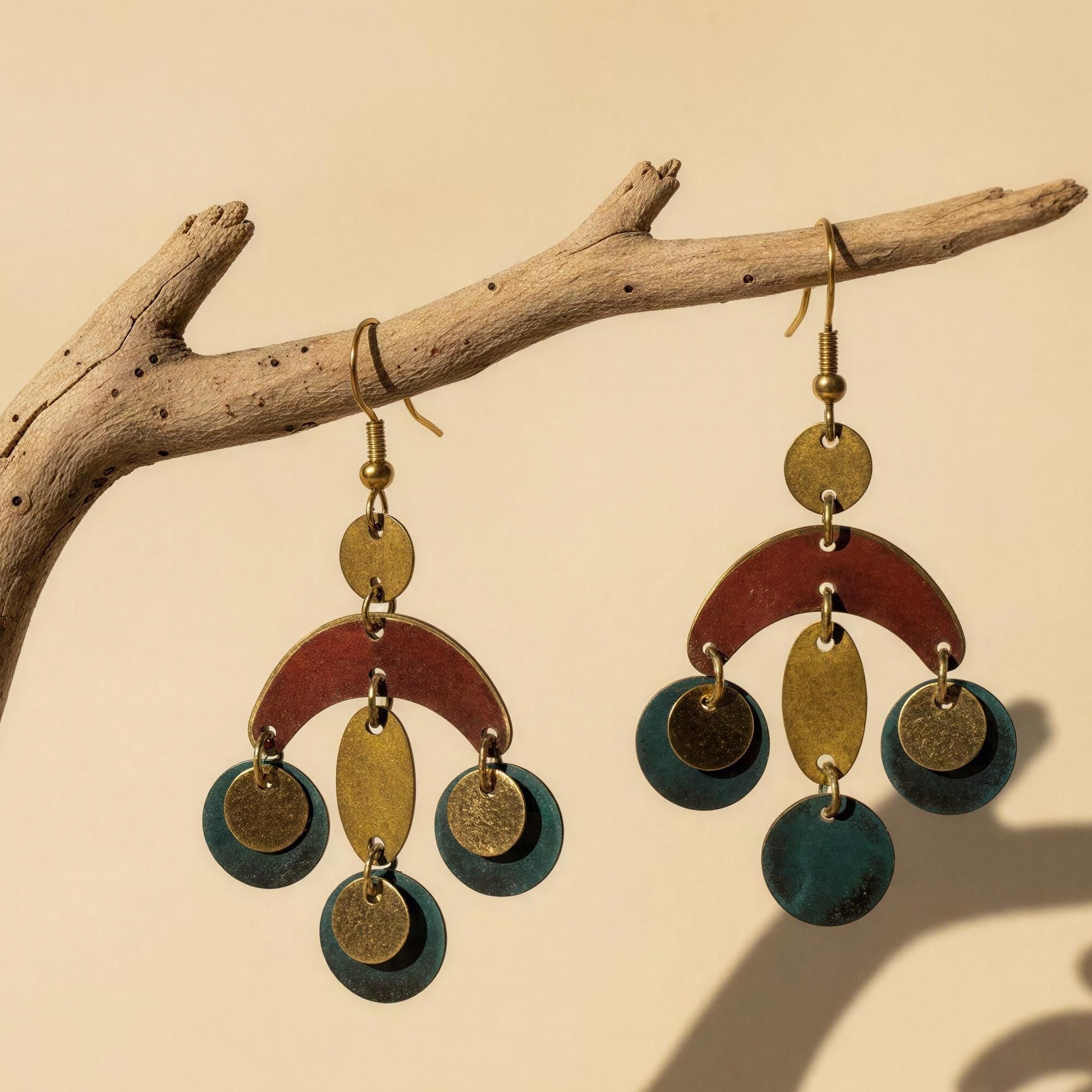Pendientes Conil Granate