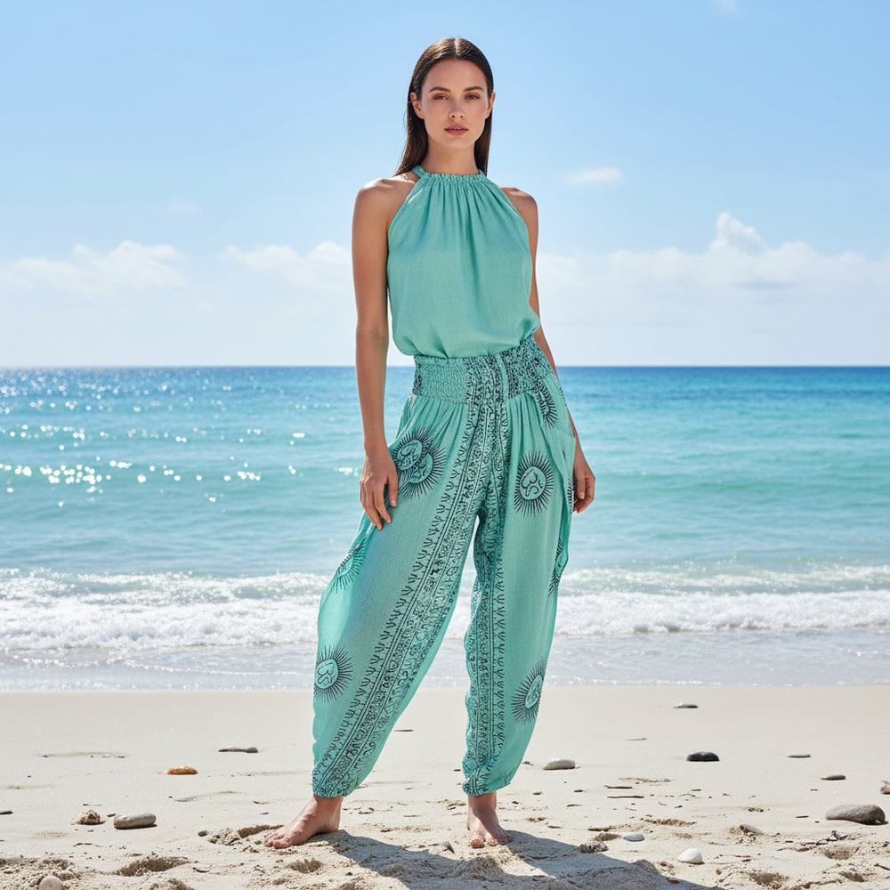 Pantalón Turquesa/denim