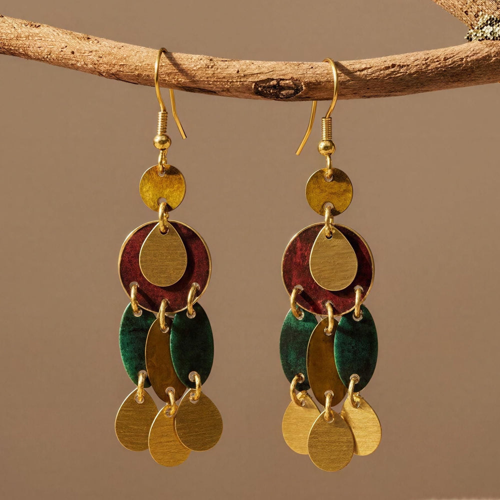 Pendientes Cascai Burdeos