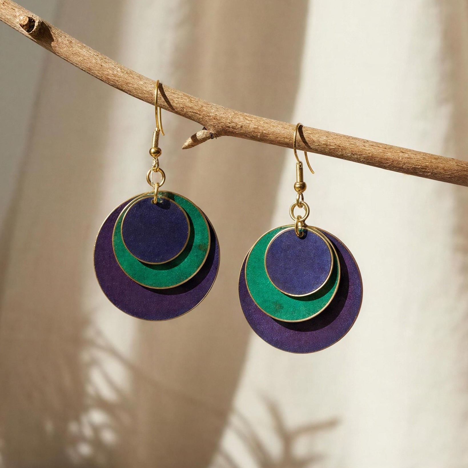 Pendientes Jamaica Morado
