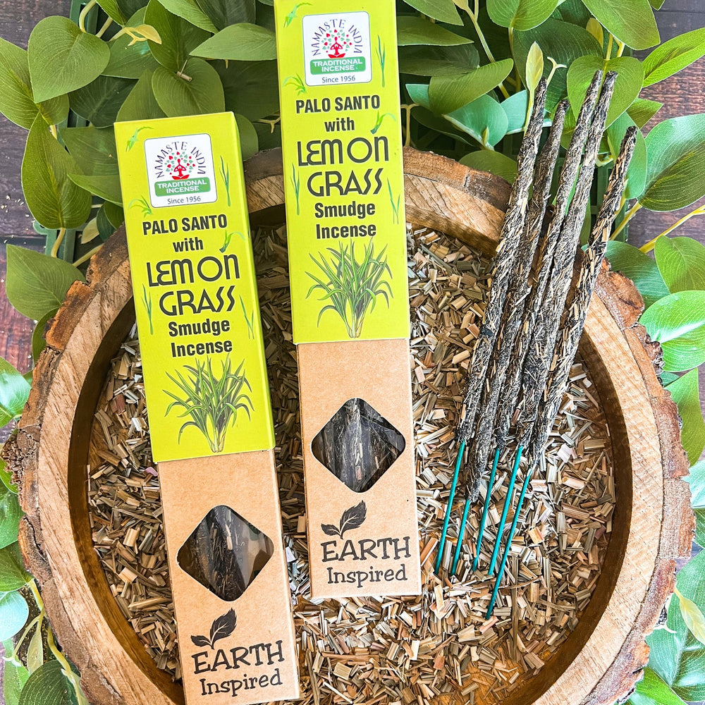 Namaste India Incienso Tradicional Palo Santo & Lemon Grass