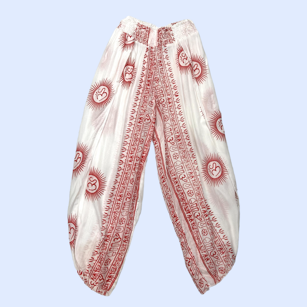 Pantalón blanco/rojo