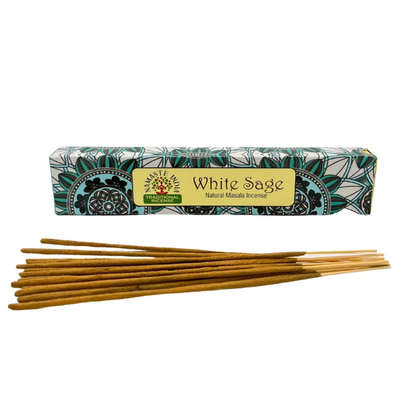 Namaste India White Sage (Mandala Series)