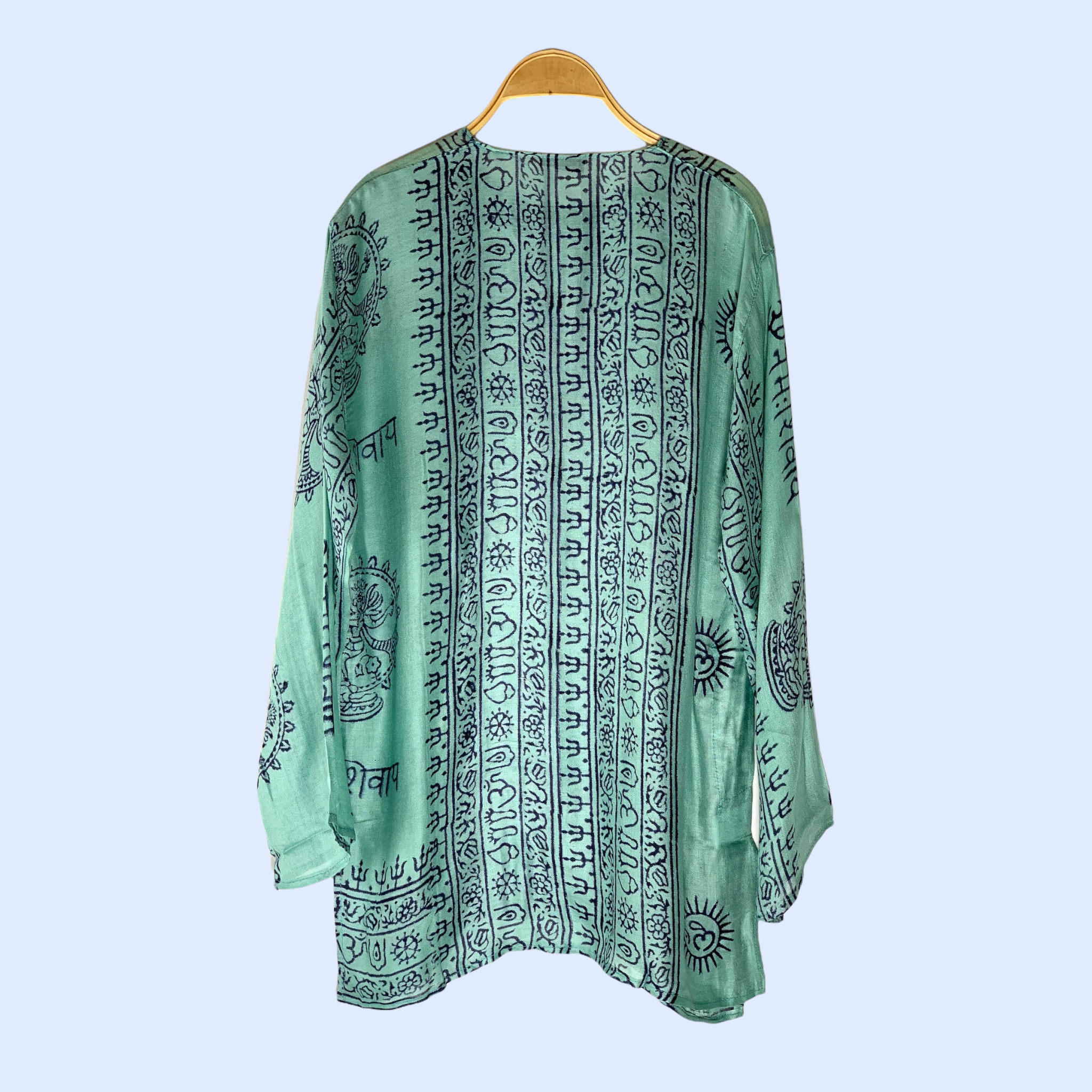 Kurta Clásica Turquesa/denim