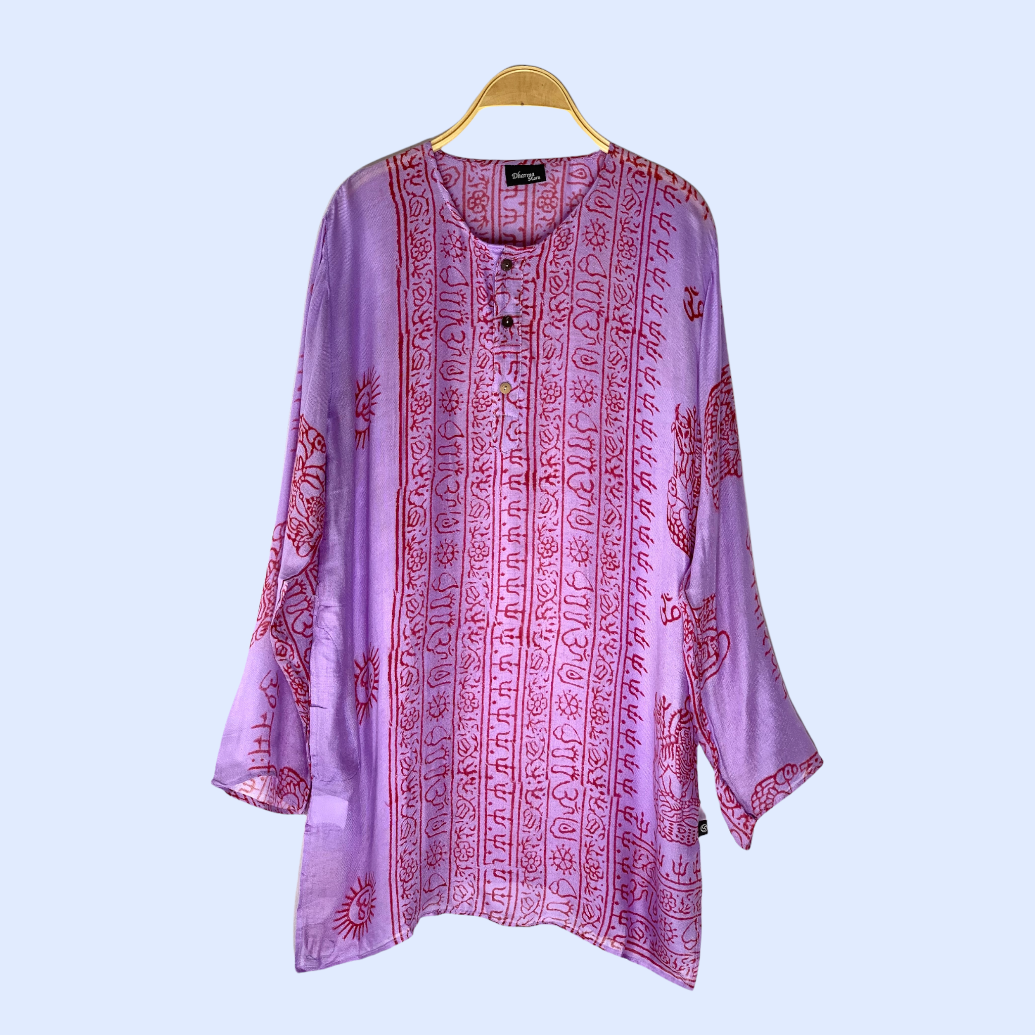 Kurta Clásica Lila/rojo