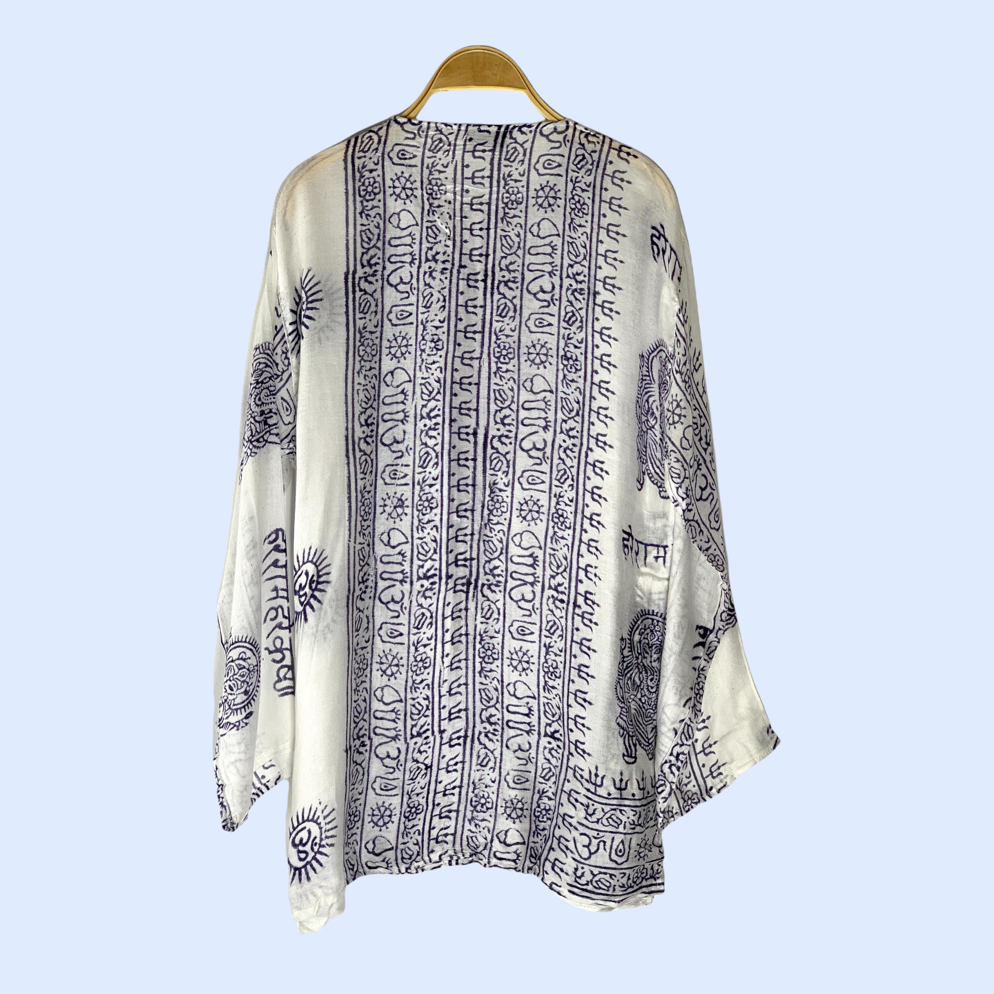 Kurta Clásica Blanca/denim