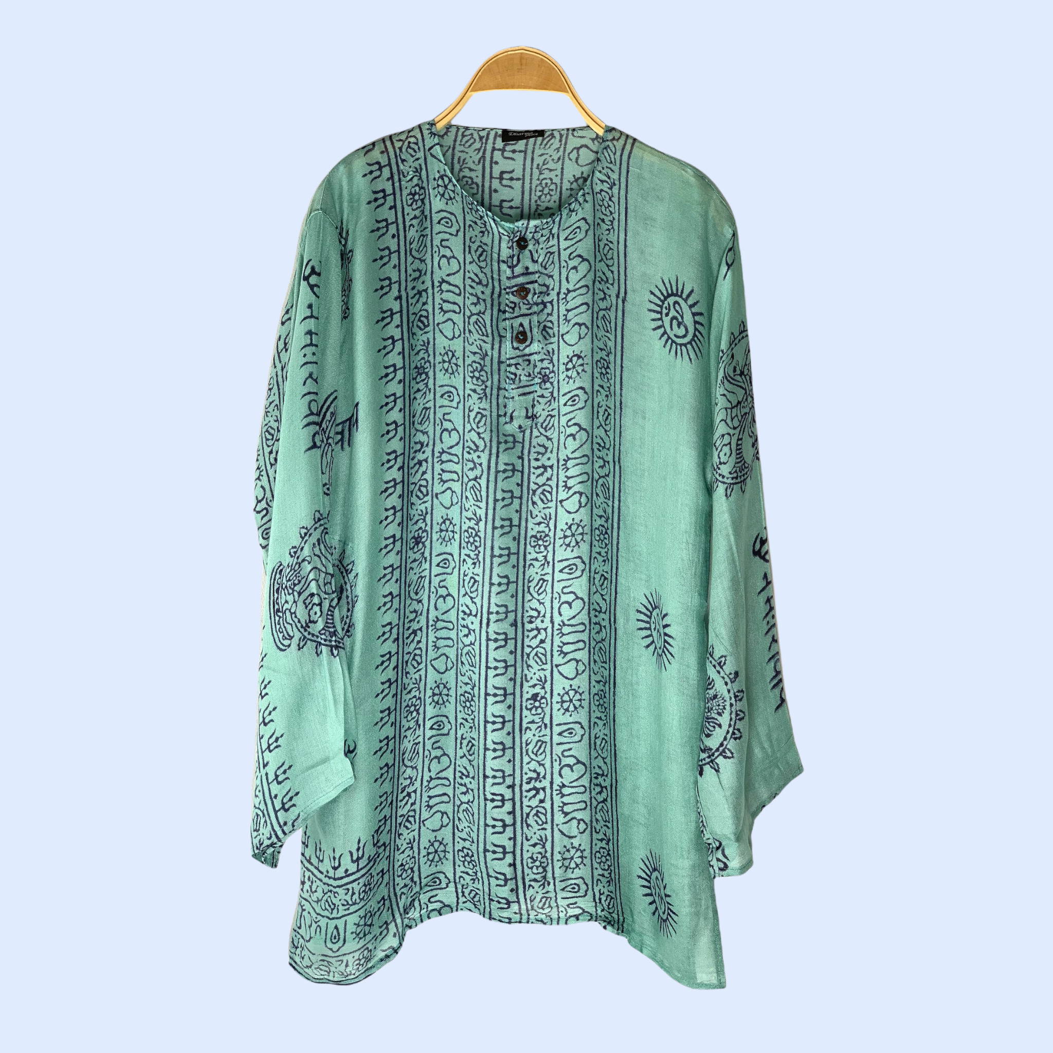 Kurta Clásica Turquesa/denim